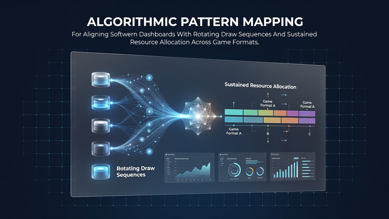 Dashboard interface displaying algorithmic overlays on draw sequence timelines and resource allocation metrics across multiple poker variants