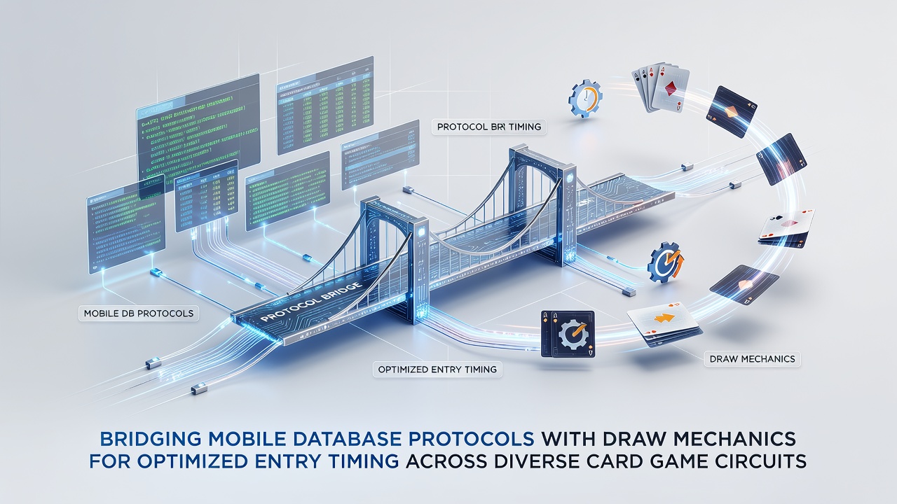Mobile database interfaces displaying draw sequence timing overlays for card game entry optimization