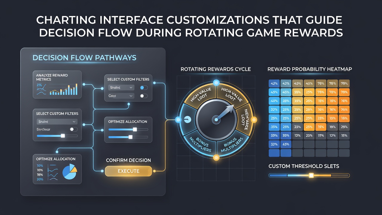 Interface screenshot showing customizable charting tools for reward cycle navigation in gaming applications