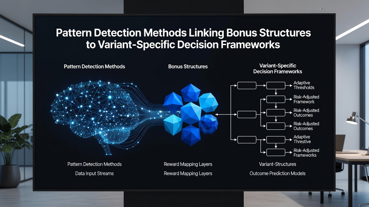 Dashboard screenshot showing pattern detection outputs for bonus-linked variant strategies